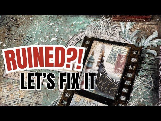 Art journal Background RUINED? Let's FIX IT !