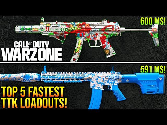 WARZONE: New Top 5 BEST TTK META LOADOUTS After Update! (WARZONE 3 Fastest TTK Weapons)