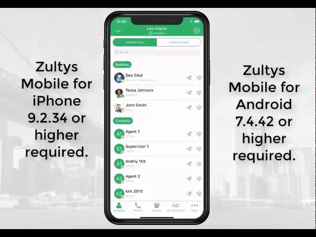 Zultys   ZAC SMS Demo