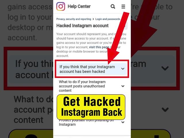 Get back hacked instagram account | get your ig back after getting hacked | recover hacked instagram