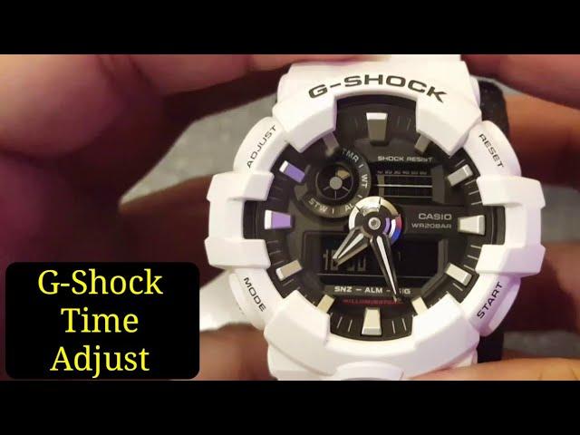 How to set the Date & Time on Casio Gshock 5522 (Analog and Digital) | GA-700