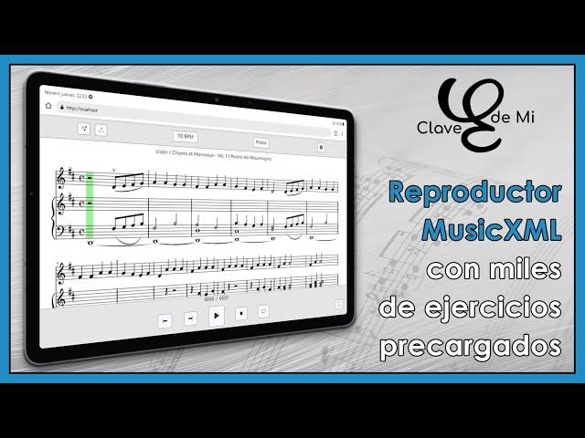 Welcome to Clave de Mi 2.0!  The MusicXML Player for interactive sheet music