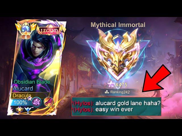 GLOBAL ALUCARD NEW BUILD FOR LIFESTEAL HACK! THIS BUILD IS TOTALLY BROKEN IN IMMORTAL TIER