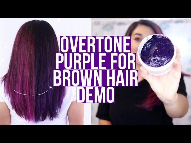 OVERTONE PURPLE FOR BROWN HAIR DEEP TREATMENT DEMO