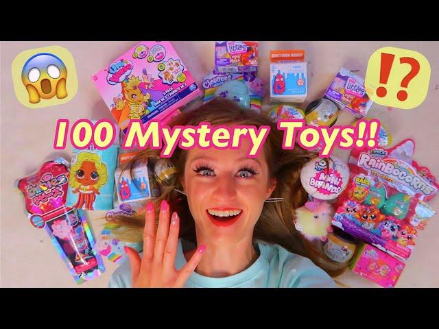 UNBOXING 100 MYSTERY SURPRISE TOYS!!(CHIBIES, MINI BRANDS, MASHEMS, REAL LITTLES + MORE!! [ASMR]