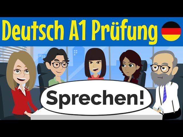 German A1 Exam - Goethe Certificate - Oral Part Speaking - TELC