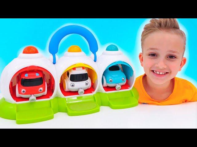 Vlad and Niki have fun with toy cars - Funny videos for kids