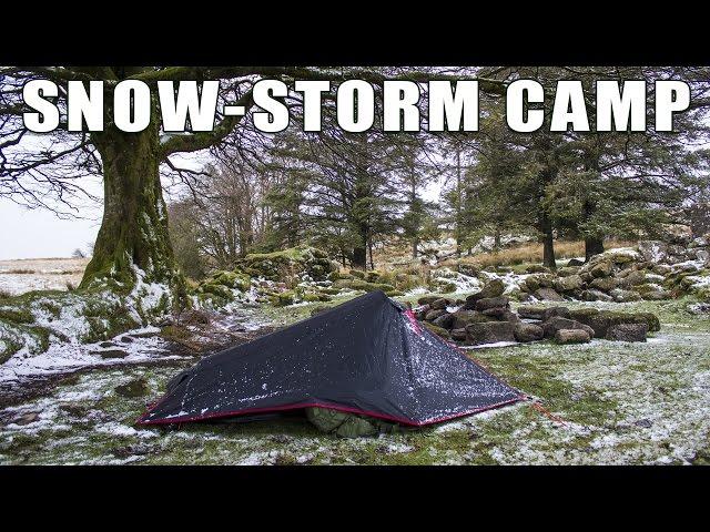 Solo Camp on Dartmoor with SnowStorm