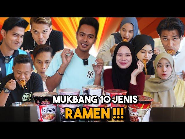 MUKBANG 10 JENIS RAMEN 10X PEDAS !!! MIMI TAK TAHAN KEPEDASANYA...