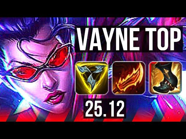 VAYNE vs WARWICK (TOP) | 12/1/3, Legendary | KR Master | 25.12