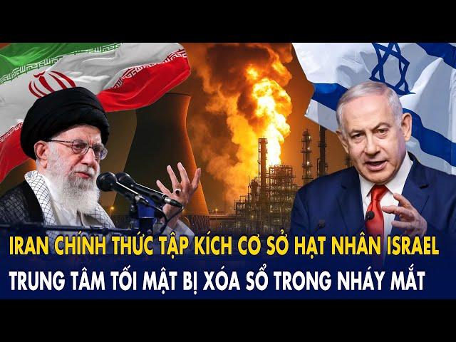 Iran phóng tên lửa tập kích cơ sở hạt nhân Israel – trung tâm tối mật bị xóa sổ trong nháy mắt