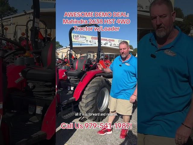 Manager's Special: Mahindra 2638 HST 4WD Tractor DEMO Deal- TEXAS BEST PRICING! #mahindra #tractor
