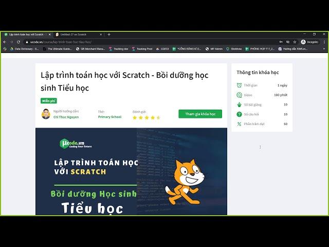 Lập trình Toán học với Scratch - Giới thiệu