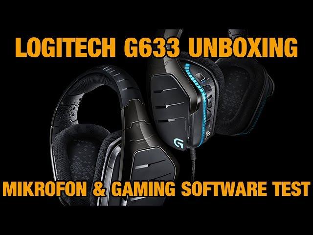 Logitech G633 Artemis Spectrum Unboxing - Mikrofon & Gaming Software Test [Deutsch]