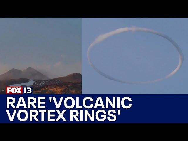 Italy's Mount Etna blows rare 'volcanic vortex rings'