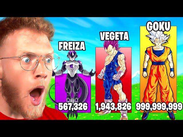 GOKU vs VEGETA vs FREIZA POWER LEVEL COMPARISON!