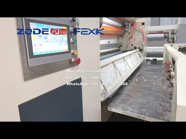 ZODE FEXIK Toilet paper and paper towel non stop rewinding machine and core making machine