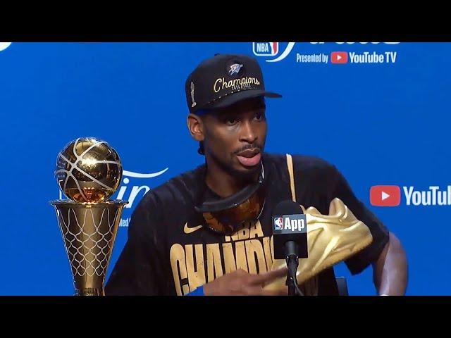 Shai Gilgeous-Alexander on Becoming a NBA Champion, FULL Postgame Interview