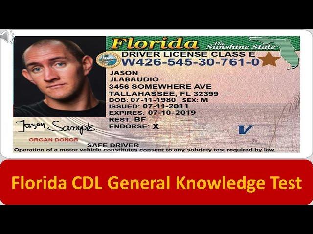 Florida CDL General Knowledge Test