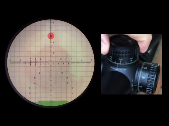 Vortex Strike Eagle 5-25x56 FFP Turret Tracking Demonstration