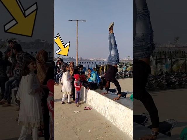 handstand in public... public relations  #short video workout warriors