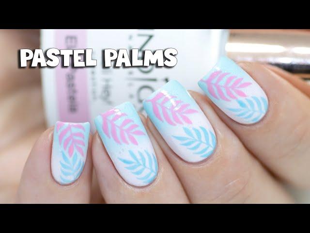 Pastel Palms - How to Make a Gradient with Gel Polish | Indigo Nails