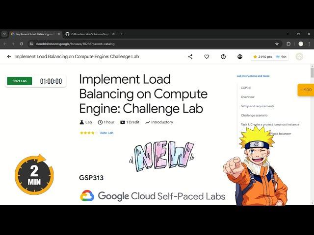 Implement Load Balancing on Compute Engine: Challenge Lab | #qwiklabs | #GSP313