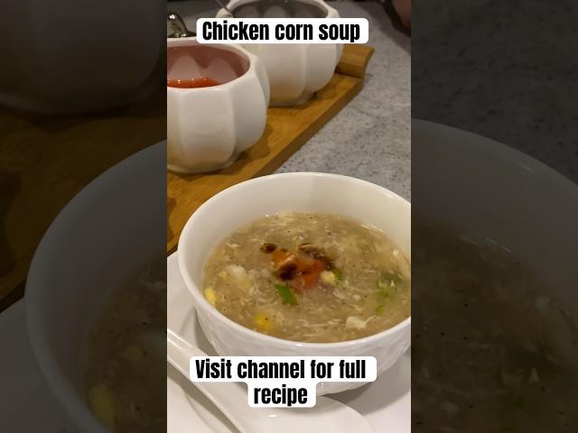 Chicken corn soup by Uzma’s kitchen #pakistan #recipe #uzma'skitchen #chickencornsoup