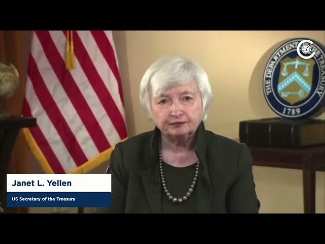 Secretary of Treasury Janet Yellen delivers speech from the Chicago Council on Global Affairs