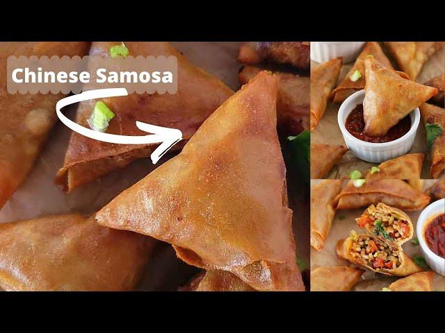 Chinese samosa - Perfect appetizer for Diwali or any party