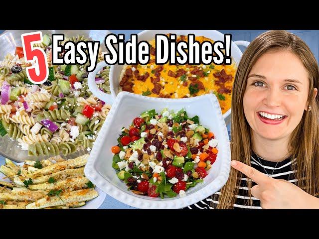 TOP 5 SIDE DISHES | Quick Tasty & EASY Summer Recipes | What's For Dinner? | JULIA PACHECO