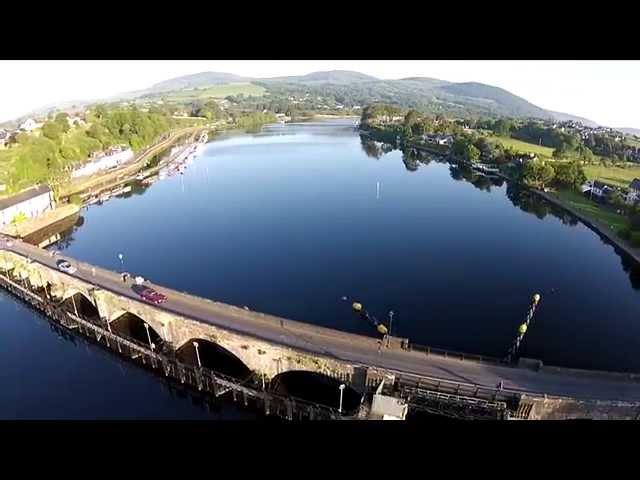 Flying around Killaloe / Ballina Bridge