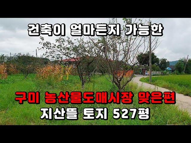 [구미 토지 매매] 구미 지산뜰에 전원 주택이나 창고를 지을 수 있는, 정말 귀한 합법적인 토지를 소개합니다.