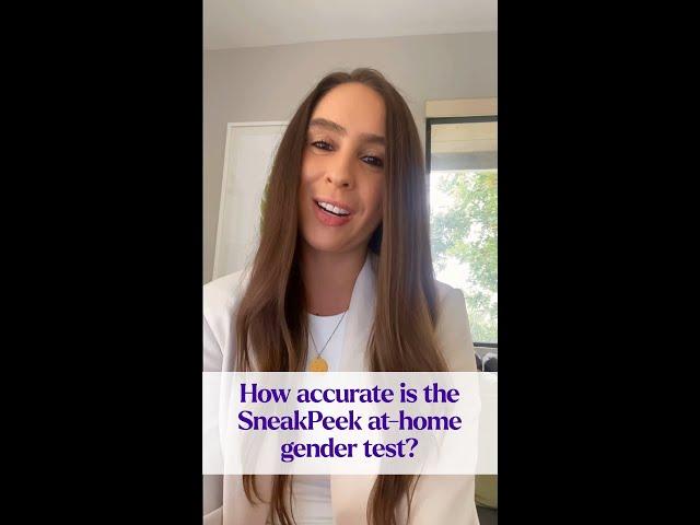 How accurate is the SneakPeek at home gender test?