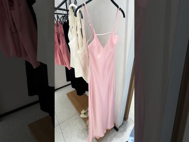 Pink Satin Dress Outfits | Zara