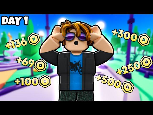 Going From 0 To 10K On An ALT ACCOUNT | Day 1 (Roblox PLS DONATE)