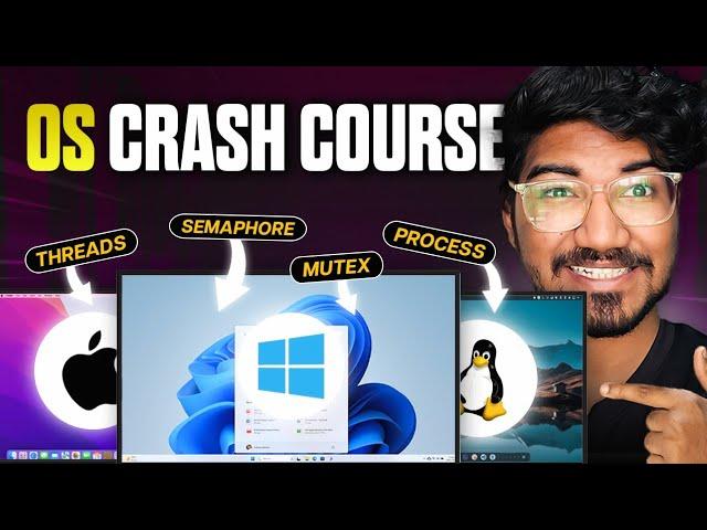 OS Crash Course | Operating System Concepts Explained Simply with Animations - 2024 | Tamil