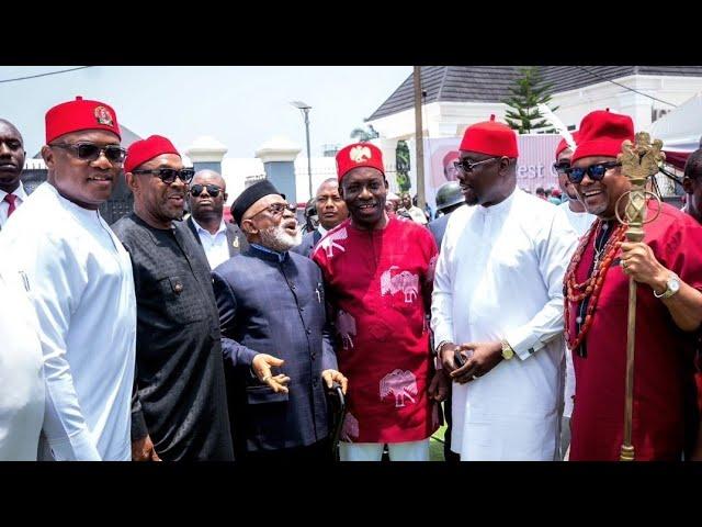 Obi Cubana,Chris Ngige,Gov Soludo, Anambra Son's & Daughters At Burial Of H.E. Dr Chukwuemeka Ezeife