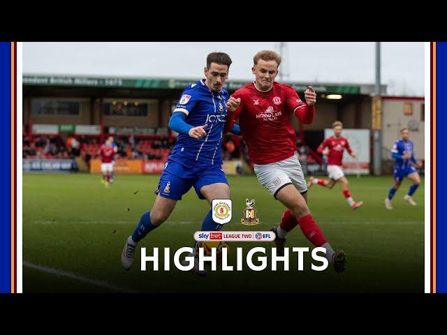 MATCH HIGHLIGHTS: Crewe Alexandra v Bradford City