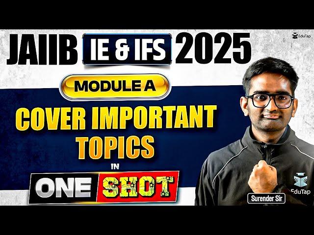 JAIIB IE And IFS Online Classes 2025 | JAIIB IE & IFS Module A Important Topics | JAIIB Preparation