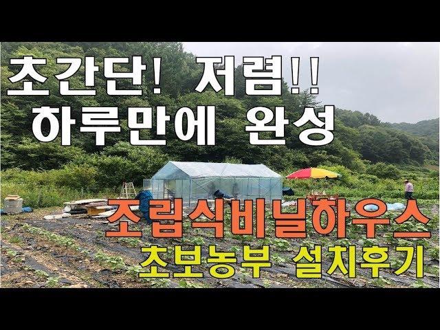 초보농부의 비닐하우스설치 후기