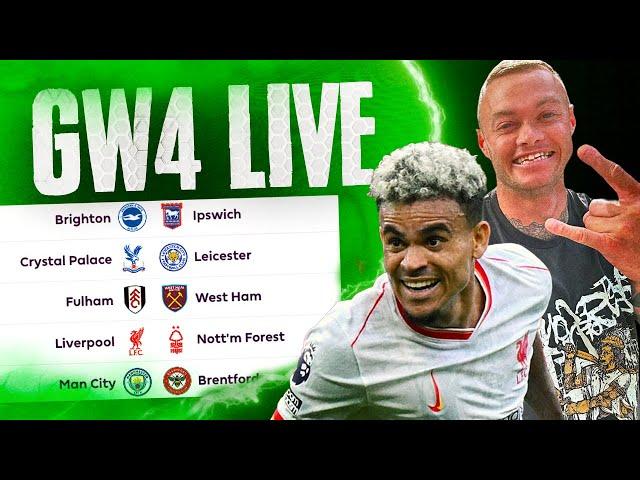 FPL GAMEWEEK 4 LIVE | 3PM PREMIER LEAGUE KICK OFFS | Fantasy Premier League 2024/25