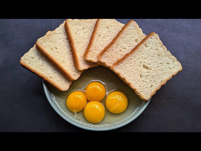 Just add Egg with Bread️ It’s so Delicious! Simple Healthy Breakfast Ideas. Cheap & tasty.