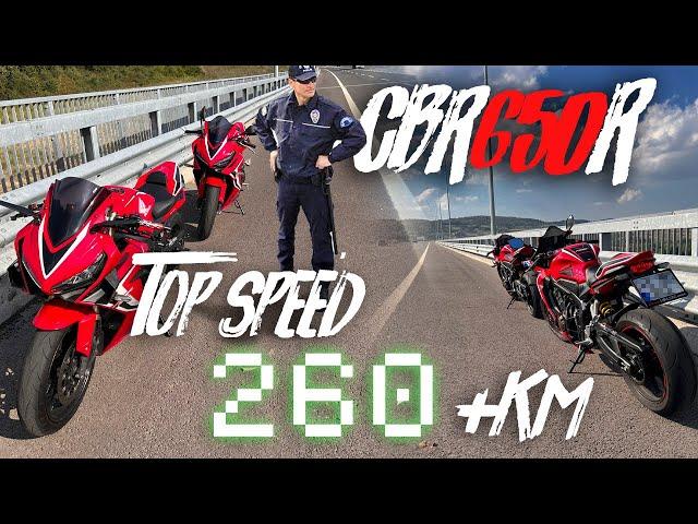 CBR650R Top Speed / 260 Km+ Çıldırdık :)