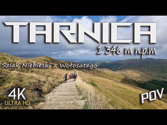 Tarnica 1 346 m n.p.m. Szlak Niebieski z Wołosatego Bieszczady POV  (4K)