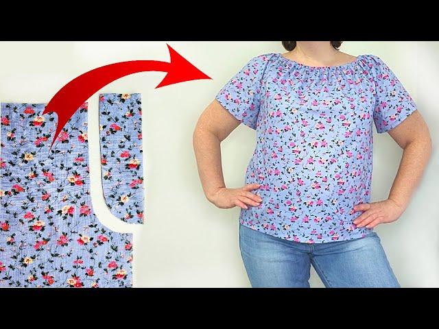 DIY/The seamstresses do not sew like this. Blouse without a pattern is very simple