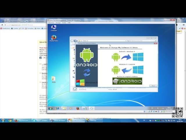 Windows 8 auf Android Tablet FAKE (Change My Software 8)