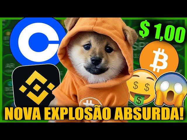  $1,00 DOG GO TO THE MOON EXPLOSÃO! LISTAGEM NA COINBASE E BINANCE - CRIPTOMOEDA MEME VALORIZAÇÃO