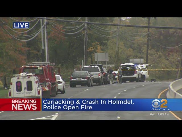 Holmdel carjacking, police chase end with shots fired