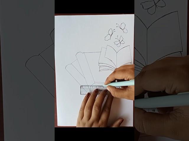 How to Draw a Stack of Books | Pencil Drawing | Easy Drawing | @Gurfatehartandcraft #easydrawing